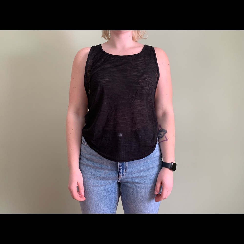 Black sheer tank